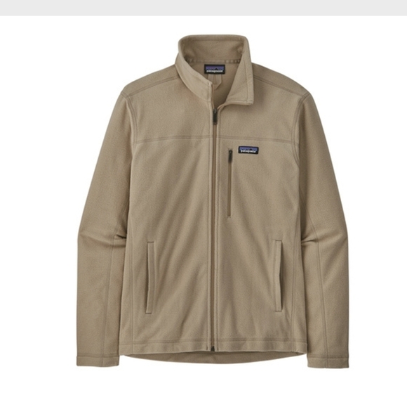 PATAGONIA MEN'S MICRO D FLEECE JACKET oar tan Size XXL - Picture 2 of 11